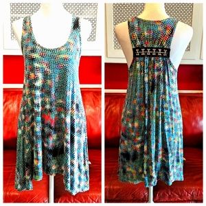 CAbi Abstract Asymmetrical Tunic Tank